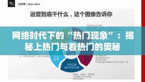 网络时代下的“热门现象”:揭秘上热门与看热门的奥秘