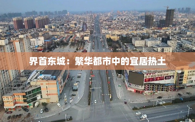 界首东城:繁华都市中的宜居热土