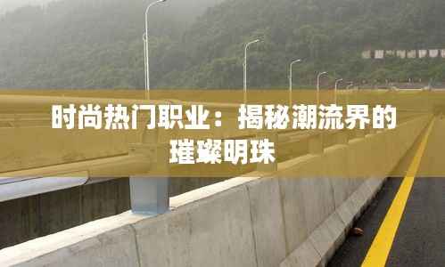 时尚热门职业:揭秘潮流界的璀璨明珠