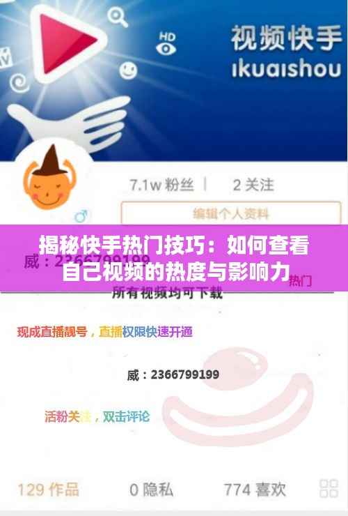 揭秘快手热门技巧:如何查看自己视频的热度与影响力