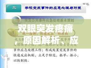 双眼突发疼痛，原因解析、应对方法与预防策略