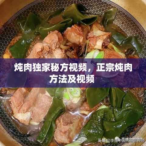 炖肉独家秘方视频,正宗炖肉方法及视频
