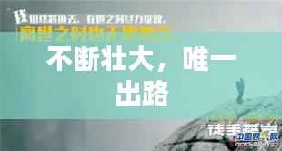 不断壮大,唯一出路