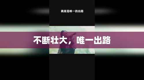 不断壮大,唯一出路