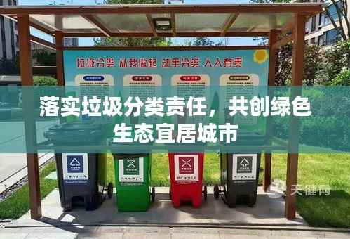 落实垃圾分类责任,共创绿色生态宜居城市