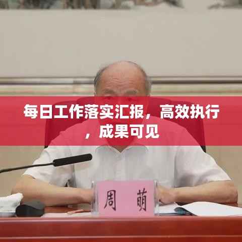 每日工作落实汇报，高效执行，成果可见