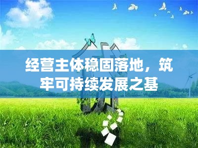 经营主体稳固落地,筑牢可持续发展之基