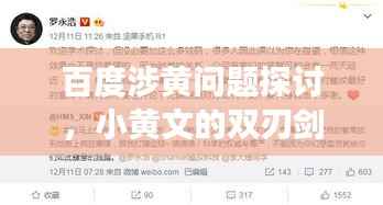 百度涉黄问题探讨,小黄文的双刃剑效应