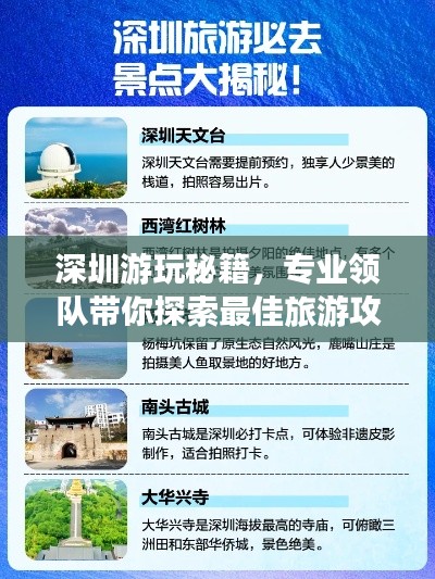 深圳游玩秘籍,专业领队带你探索最佳旅游攻略