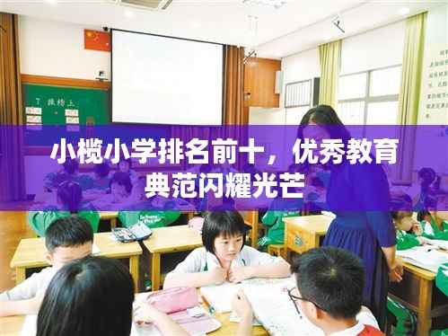 小榄小学排名前十，优秀教育典范闪耀光芒