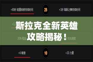 斯拉克全新英雄攻略揭秘！