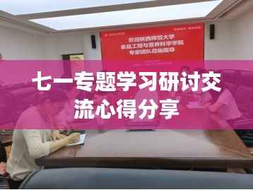 七一专题学习研讨交流心得分享