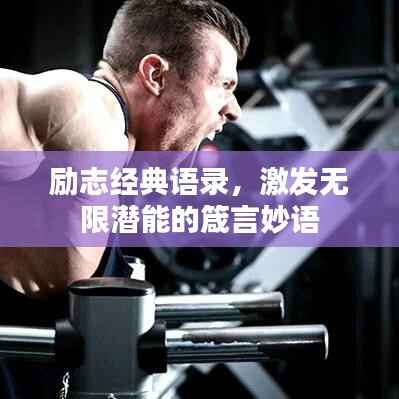 励志经典语录,激发无限潜能的箴言妙语