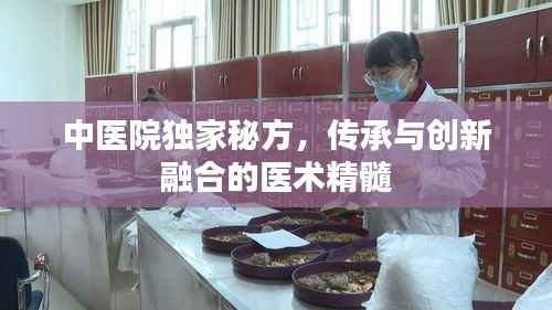 中医院独家秘方，传承与创新融合的医术精髓