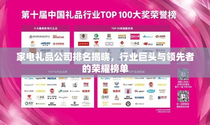 家电礼品公司排名揭晓,行业巨头与领先者的荣耀榜单