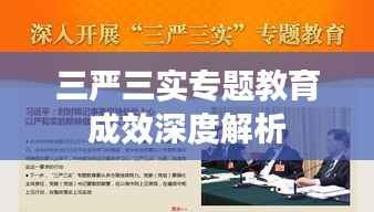 三严三实专题教育成效深度解析