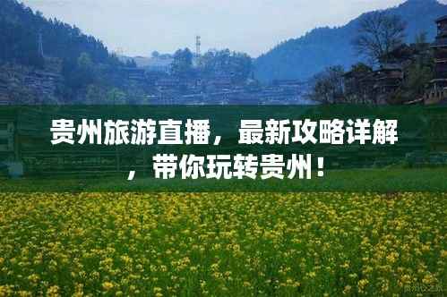 贵州旅游直播，最新攻略详解，带你玩转贵州！