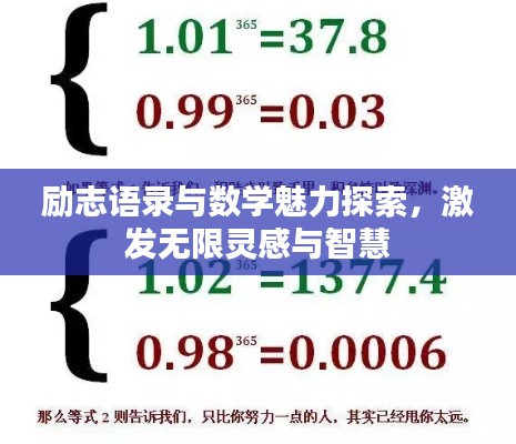 励志语录与数学魅力探索，激发无限灵感与智慧