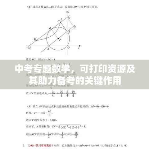 中考专题数学，可打印资源及其助力备考的关键作用