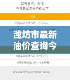 潍坊市最新油价查询今日更新!