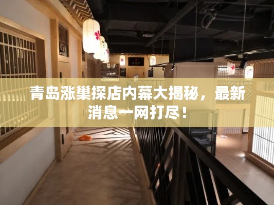 青岛涨巢探店内幕大揭秘，最新消息一网打尽！