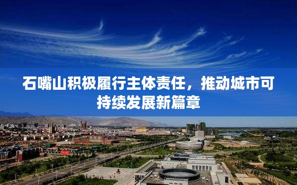 石嘴山积极履行主体责任,推动城市可持续发展新篇章