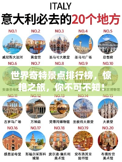 世界奇特景点排行榜，惊艳之旅，你不可不知！